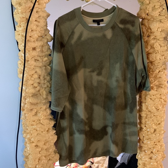 Yeezy Season 3 Women's Green Camo Heavy Knit Tee - Picture 3 of 4